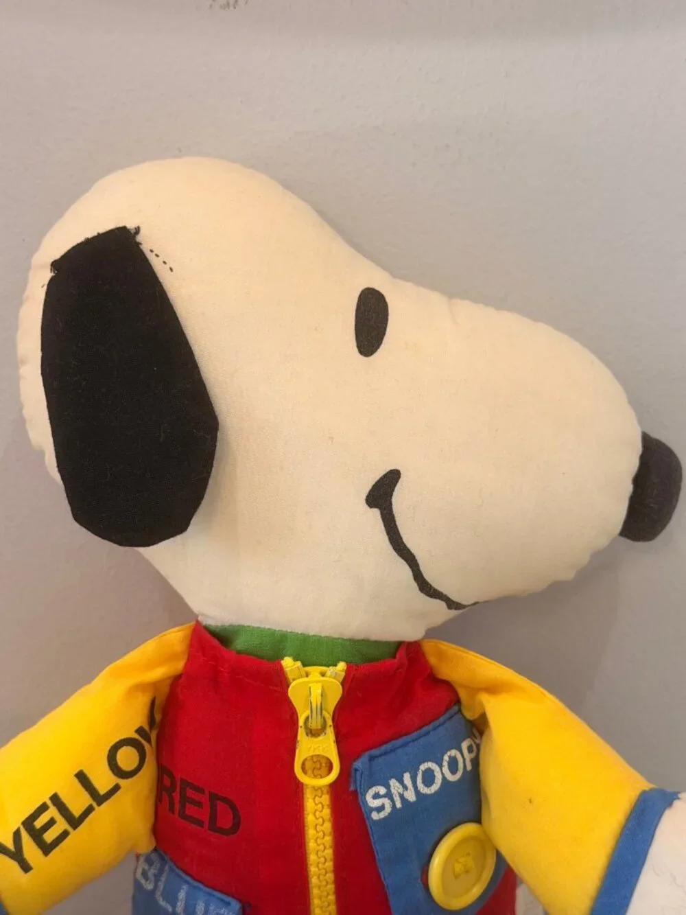 Vintage 1968 Learn & Play Peanuts Snoopy Doll Teach Me to Dress Activity Toy